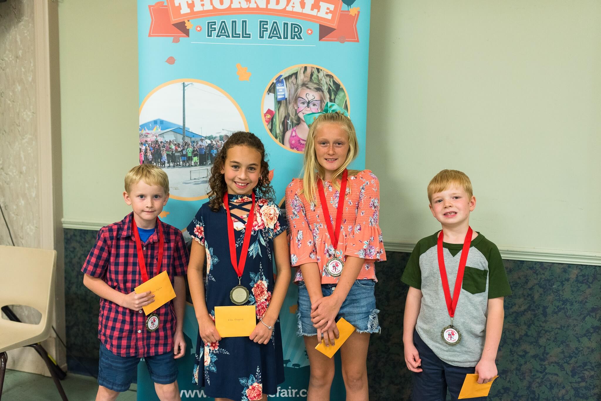 School Fair Champions: Colton O., Ella O., Emma G., Sam C.